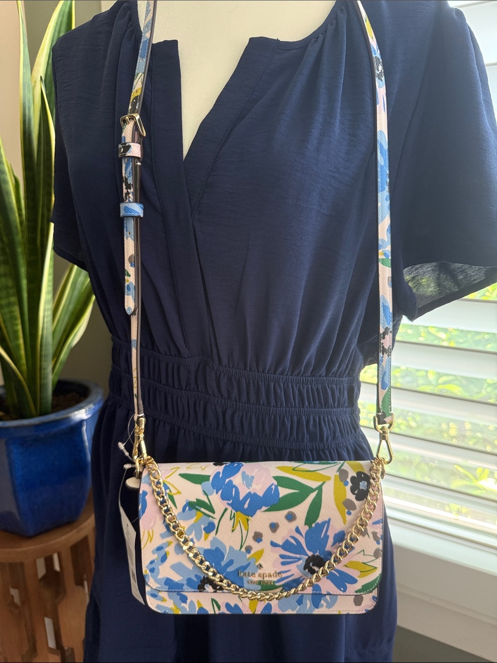 Kate Spade Madison Floral Festival Willow Mini Convertible Crossbody NWT 💐